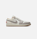 Air Jordan 1 Low Men's Sneakers - Sail / Fire Red / College Grey / Straw