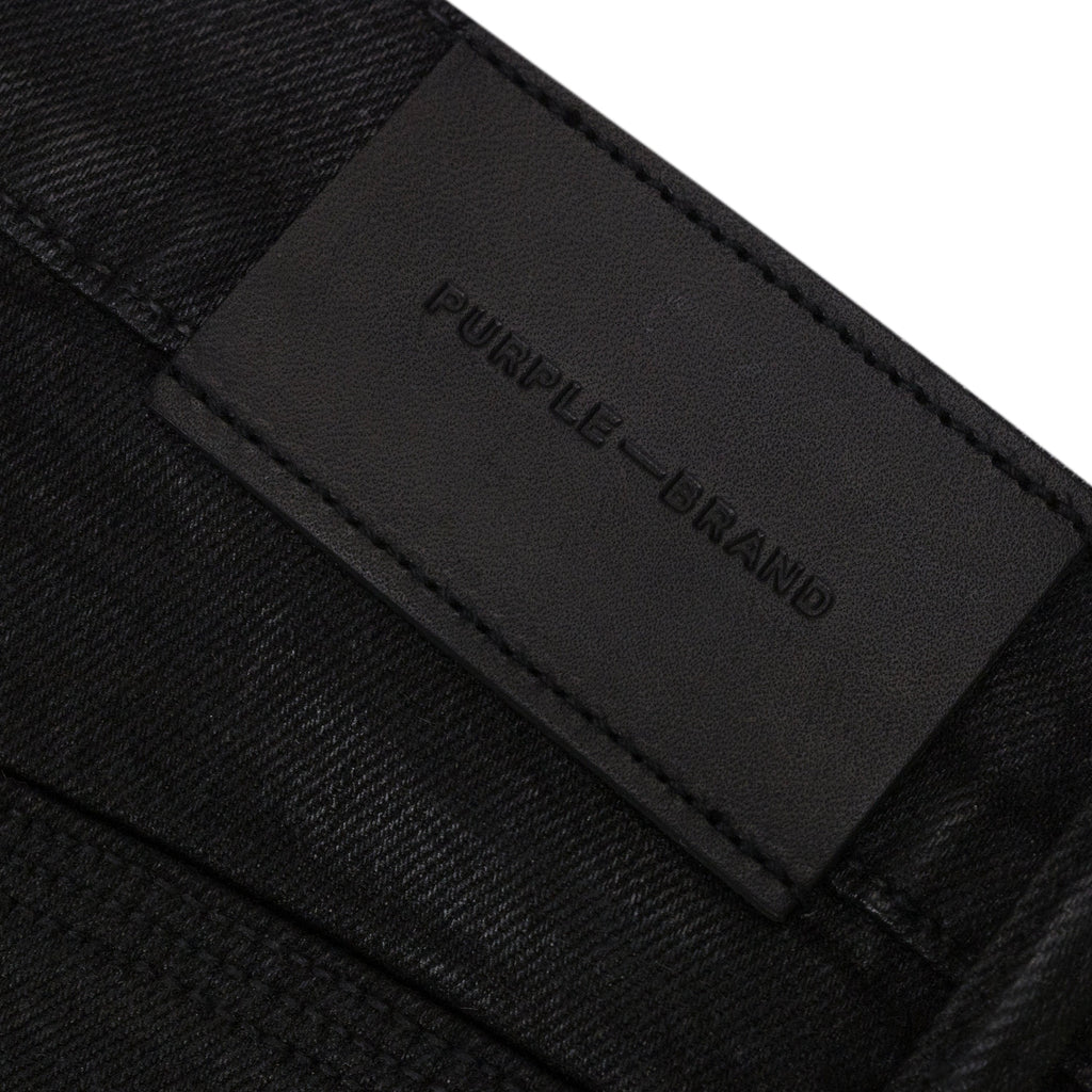Black Coated Flare Jeans