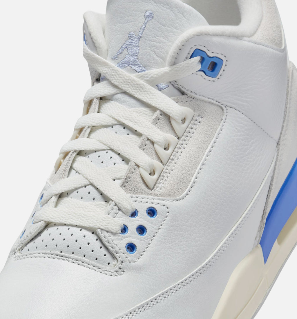 Air Jordan 3 Retro "Lucky Shorts" Men's Shoe – Summit White/Hydrogen Blue/Legend Blue
