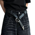 Catsstac Dragon Claw Metal Buckle Full Grain Leather Belt 2.8cm Unisex