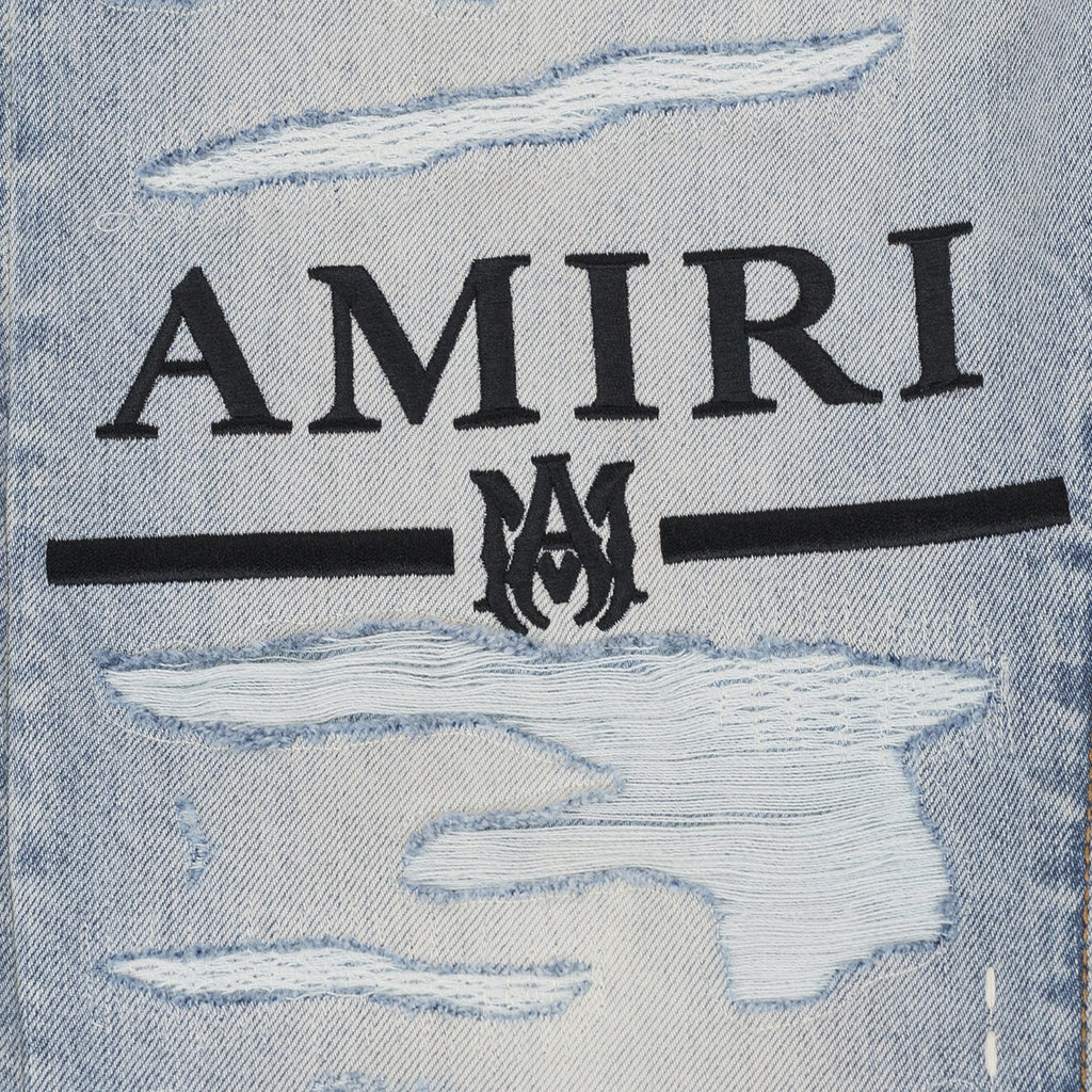 Stone Indigo MA Bar Logo Straight Jeans
