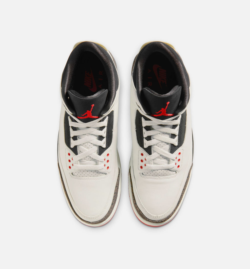 Air Jordan 3 Retro Sail and University Red Men's Lifestyle Shoe
