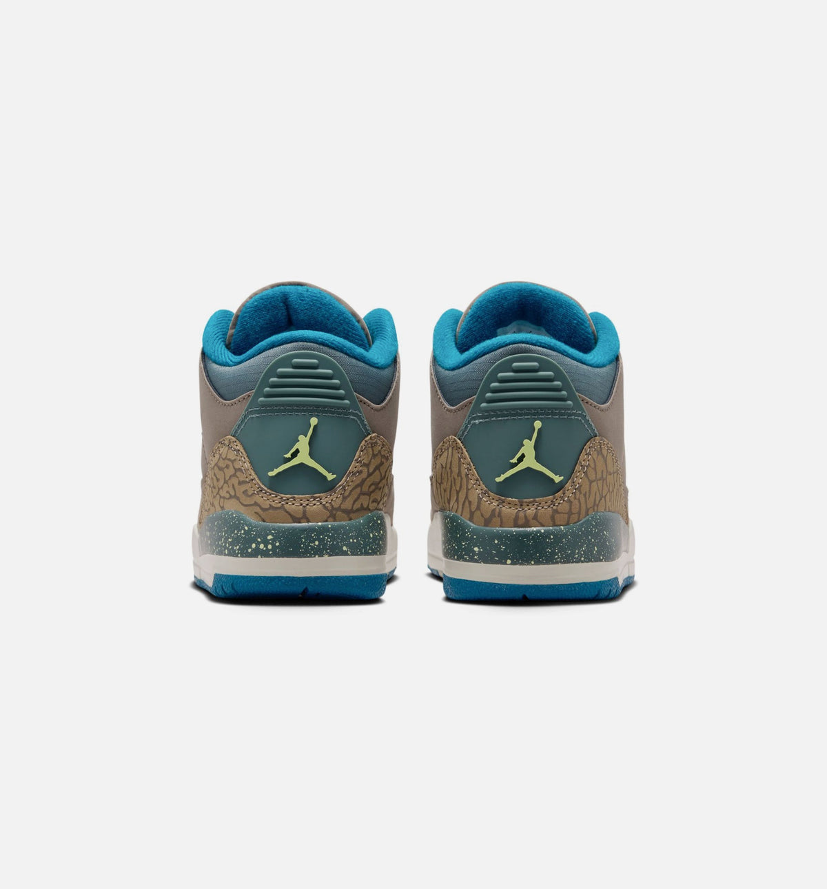 Air Jordan 3 Retro Olive Grey Preschool Lifestyle Shoes - Olive Grey/Abyss Green/Khaki/Sea Glass