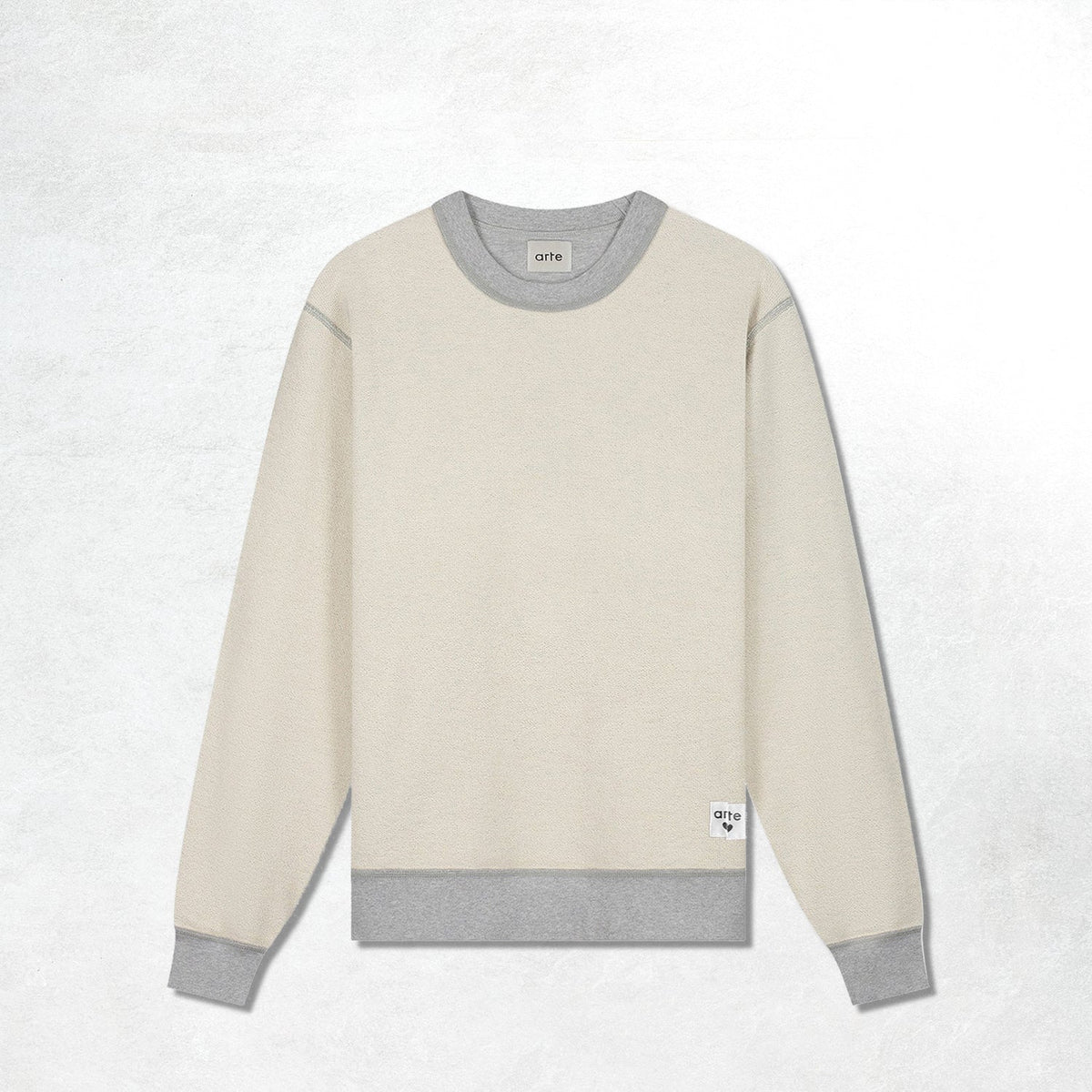 Arte Reversible label Crewneck: Grey