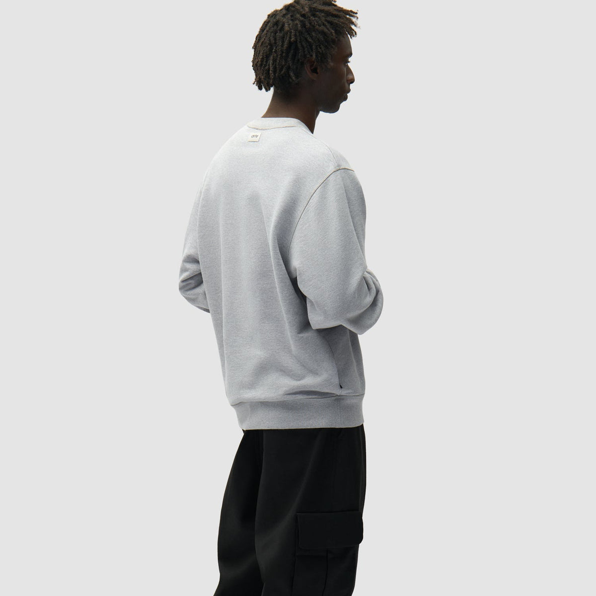 Arte Reversible label Crewneck: Grey