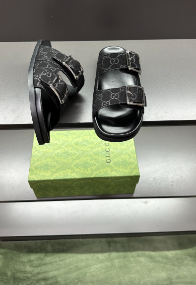 Luxury Double Buckle Slide Sandals – Premium Non-Slip Designer-Inspired Comfort Slides