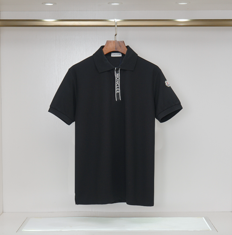 Tricolor Collar Polo Shirt