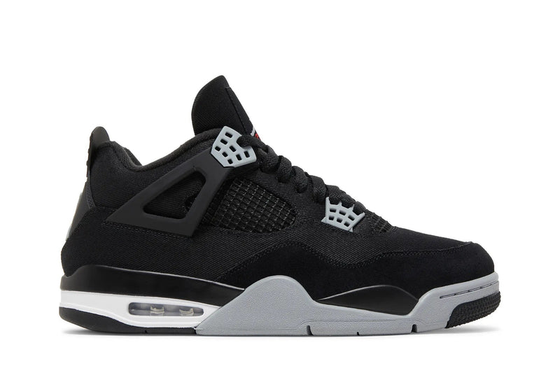 Air Jordan 4 Retro SE 'Black Canvas' – All-Black Canvas & Leather AJ4 with Artist-Grade Texture & Stealthy Authority