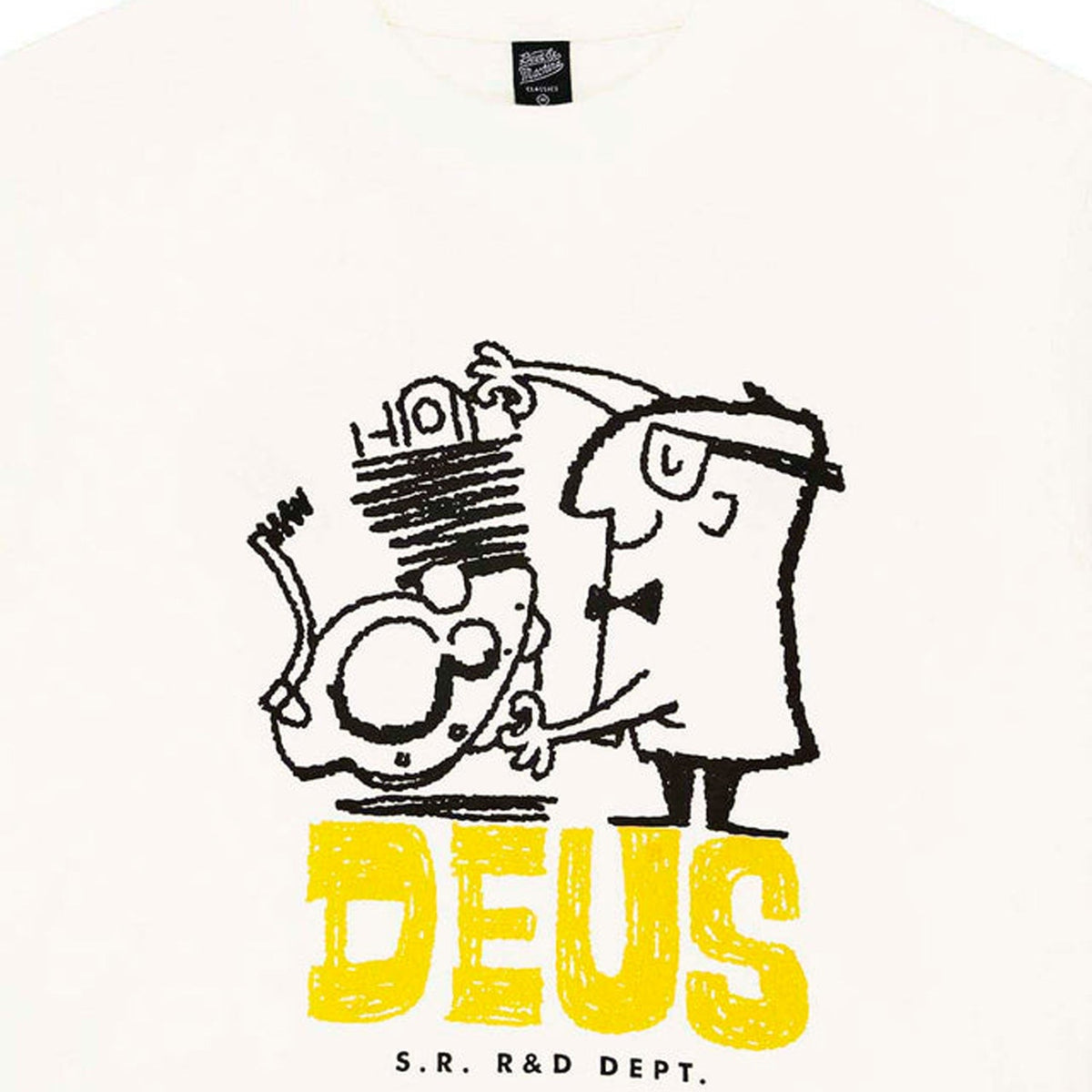 Deus Erasarolgy Tee: Pristine White