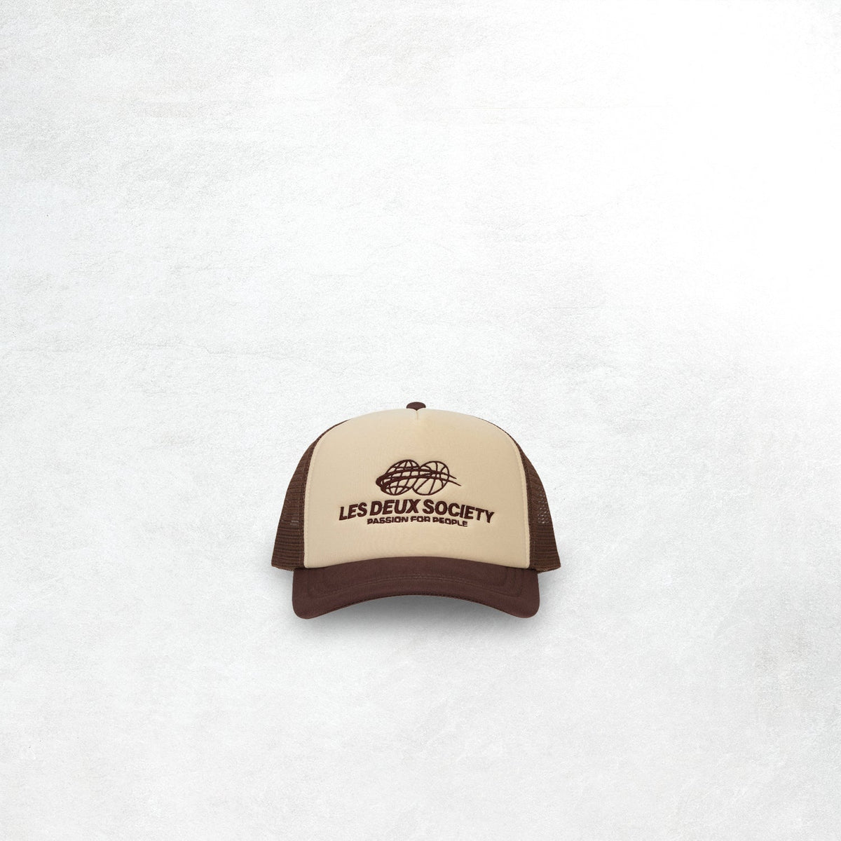 Les Deux Exhibition Trucker Cap: Fudge