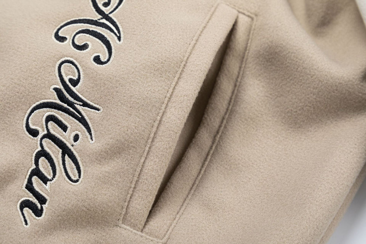 Off-White Embroidered Badge Varsity Jacket Unisex