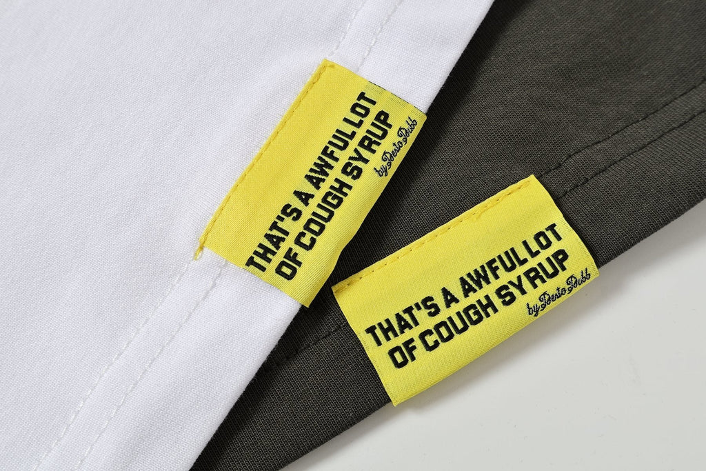 THAT'S A AWFUL LOT OF COUGH SYRUP Patch Graphic Short-Sleeve T-Shirt