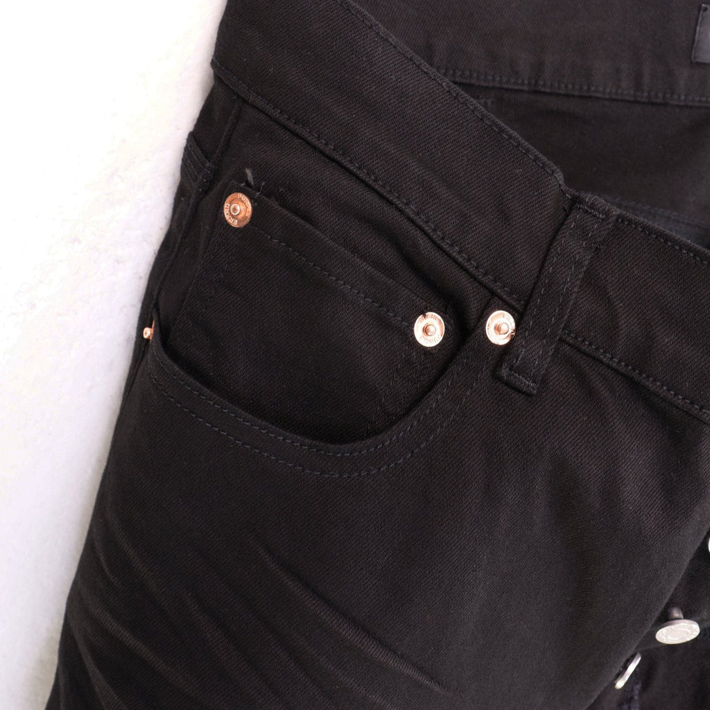 Purple Brand Washed Black Distressed Jeans
