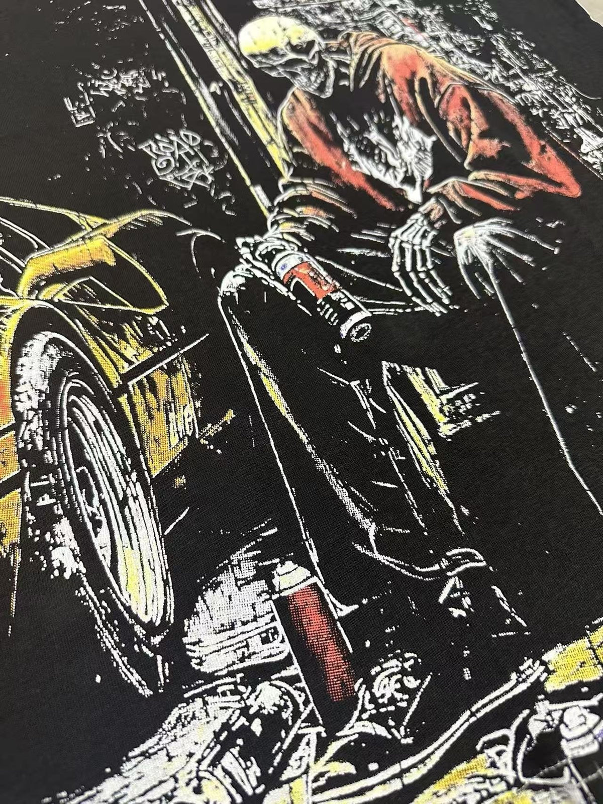 Godspeed Street Scene Graphic T-Shirt