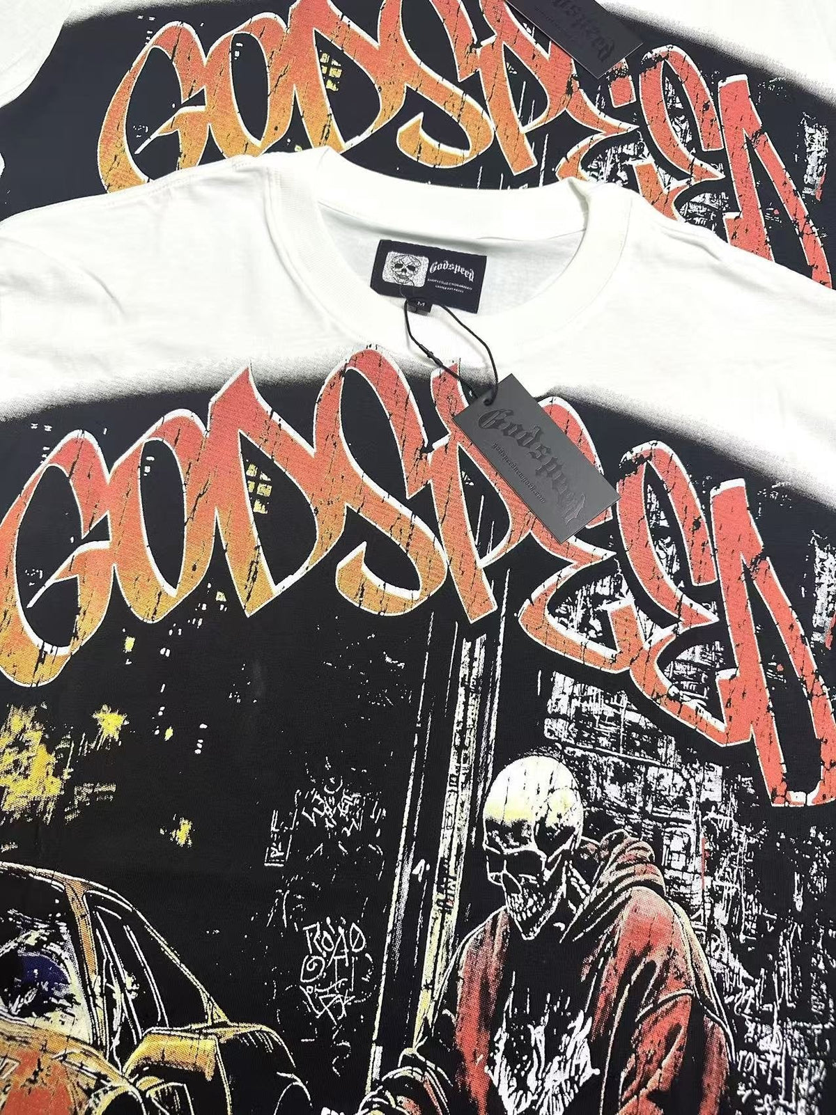 Godspeed Street Scene Graphic T-Shirt