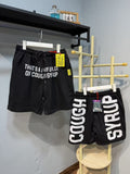 THAT'S A AWFUL LOT OF COUGH SYRUP Small Text Vertical Wordmark Shorts