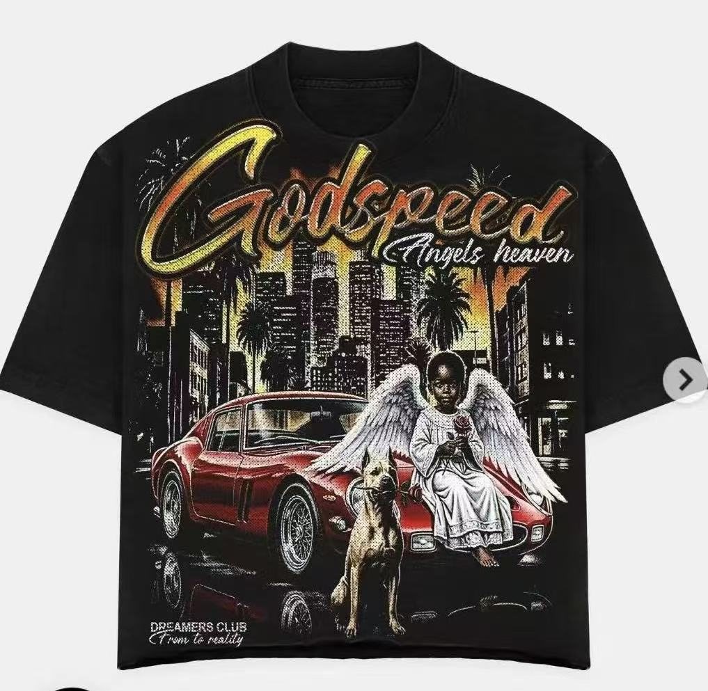 Godspeed Dreamers Club Angel Graphic Short-Sleeve T-Shirt