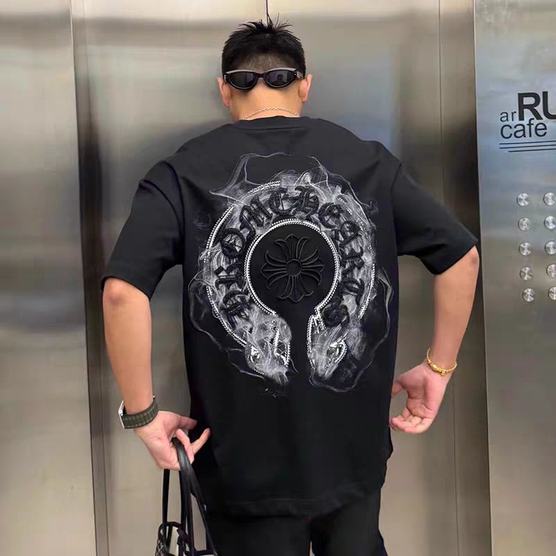Chrome Hearts Horseshoe Graphic Short-Sleeve T-Shirt