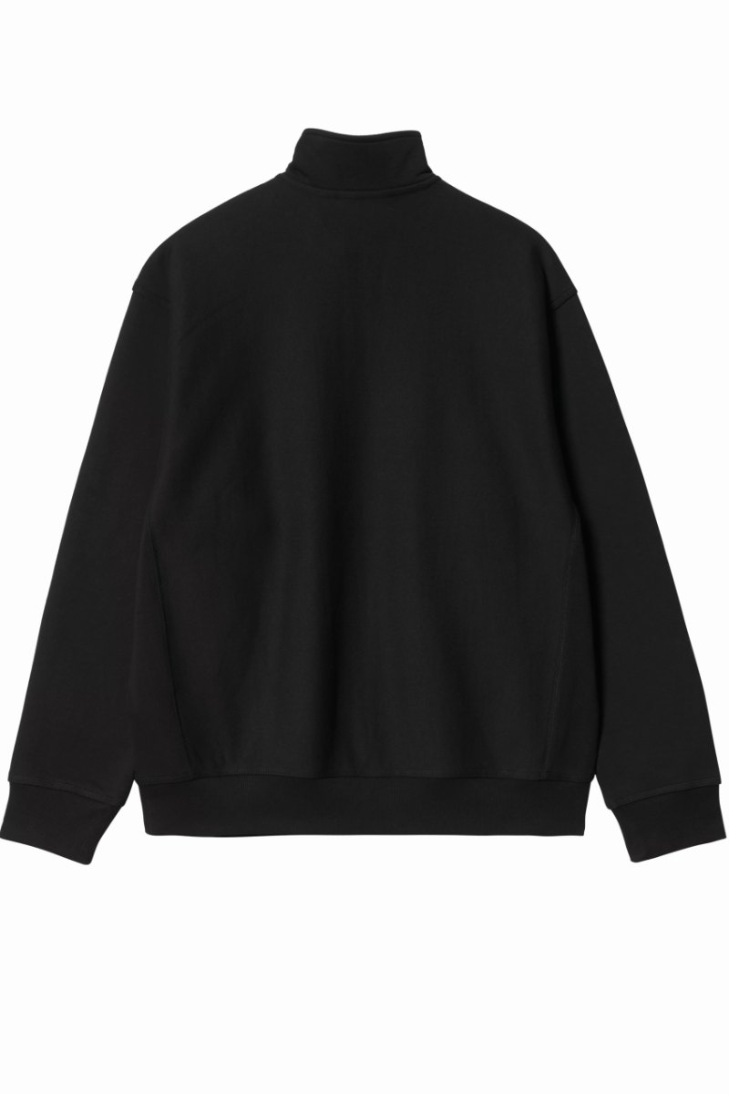 CARHARTT WIP HALF ZIP AMERICAN SCRIPT Black