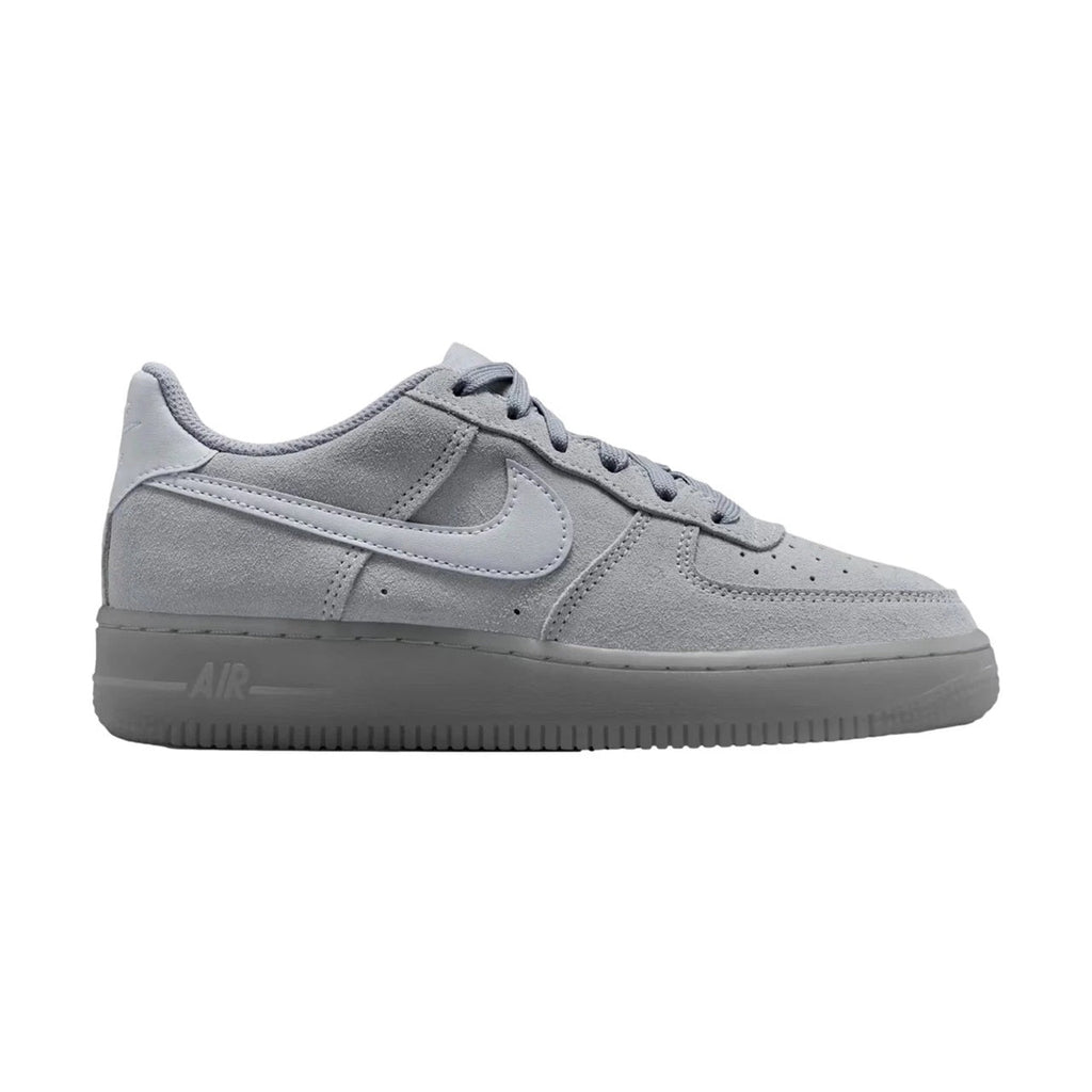 Big Kid's Nike Air Force 1 LV8 Wolf Grey/Wolf Grey-Black (BQ5485 003)