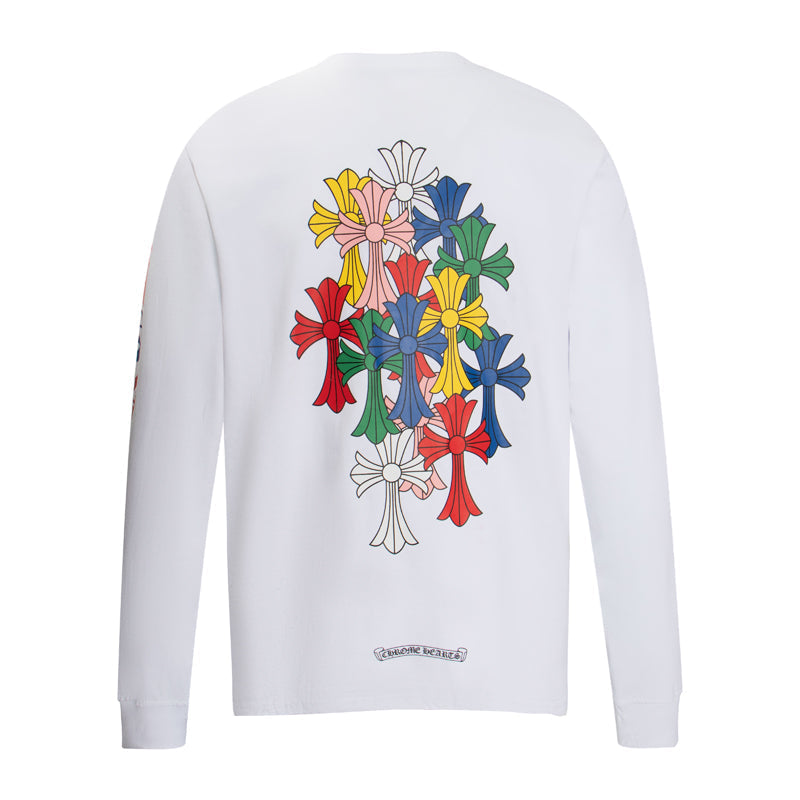 Chrome Hearts Multi Color Cross Cemetery L/S T-shirt 8003