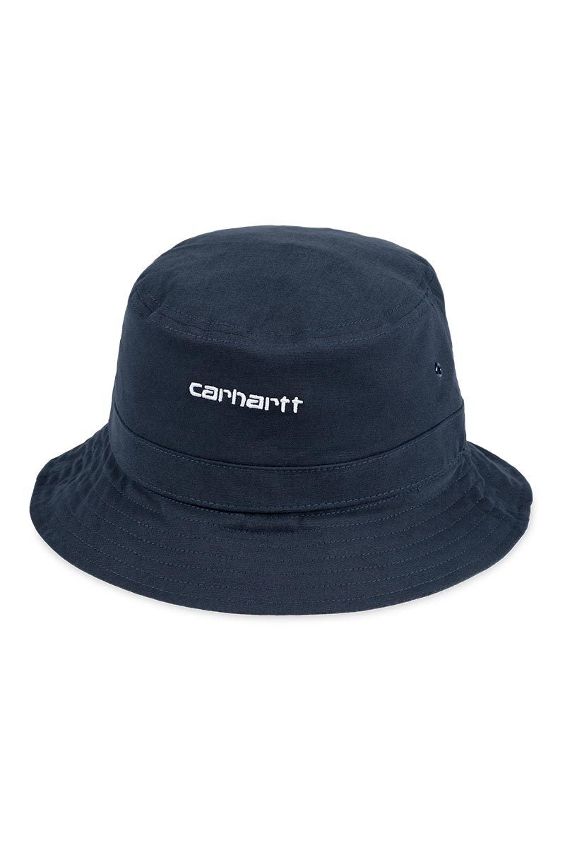 CARHARTT WIP SCRIPT BUCKET Dark Navy / White