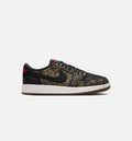 Air Jordan 1 Retro Low OG Black/Varsity Red Grade School Low-Top Lifestyle Shoes (GS)