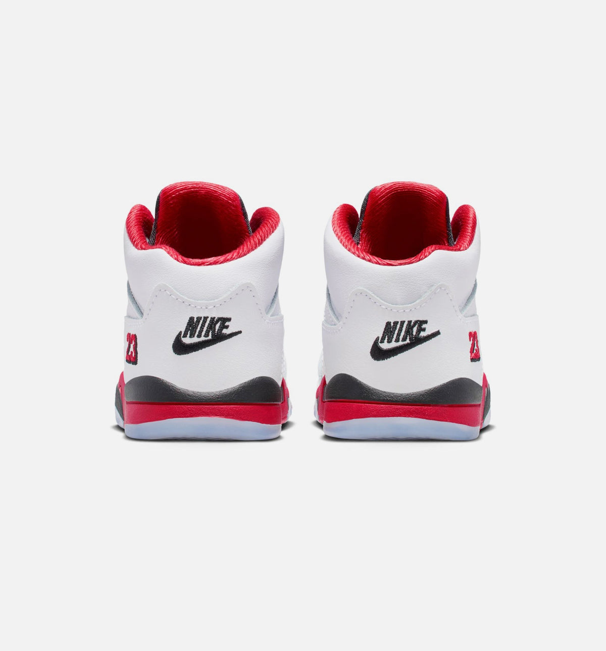 Air Jordan 5 Retro Fire Red Infant/Toddler Sneakers - Fire Red/White