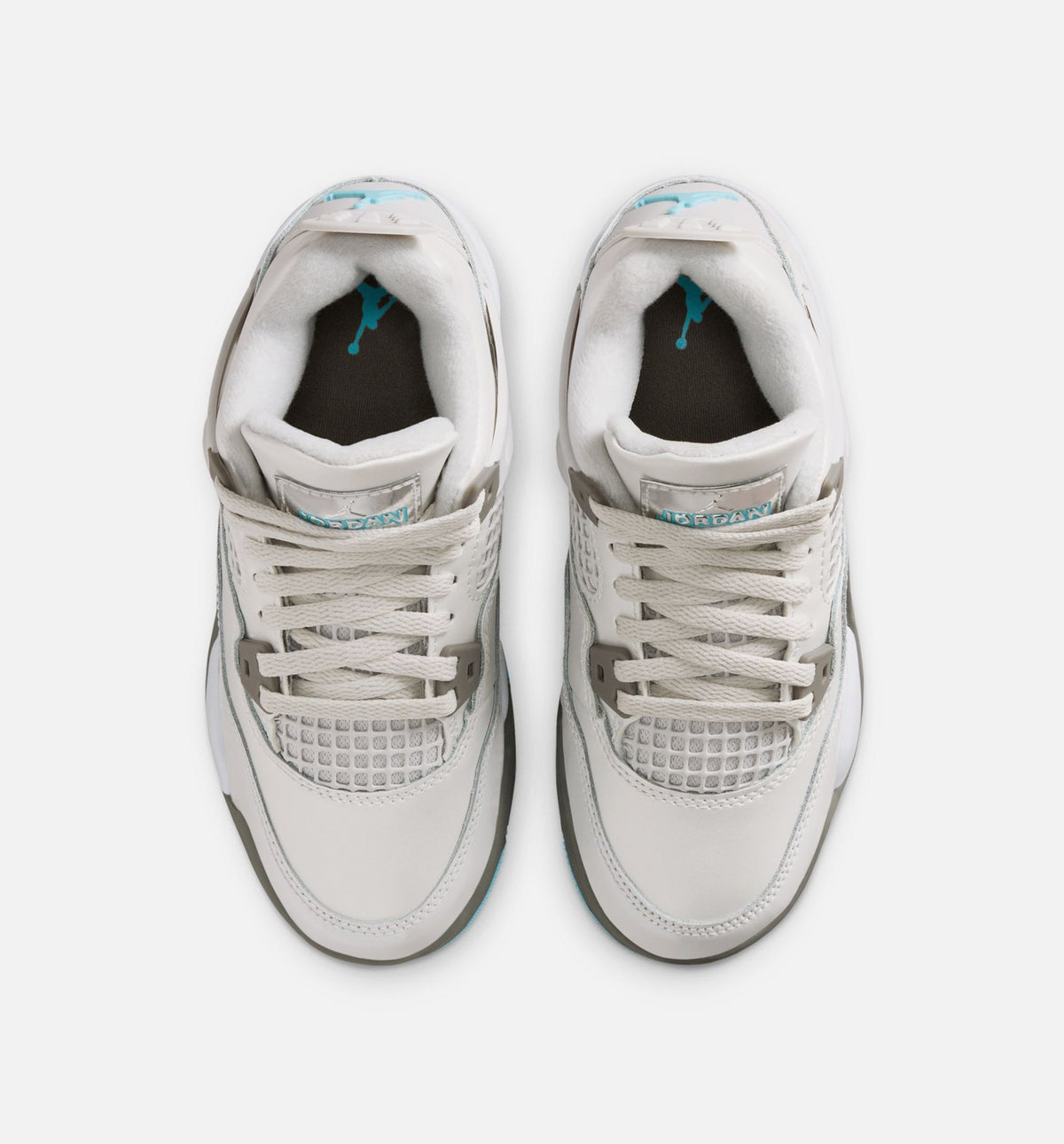 Air Jordan 4 Retro Blue Chill Preschool Shoe - Photon Dust/Blue Chill/Flat Pewter/White/Blue Tint