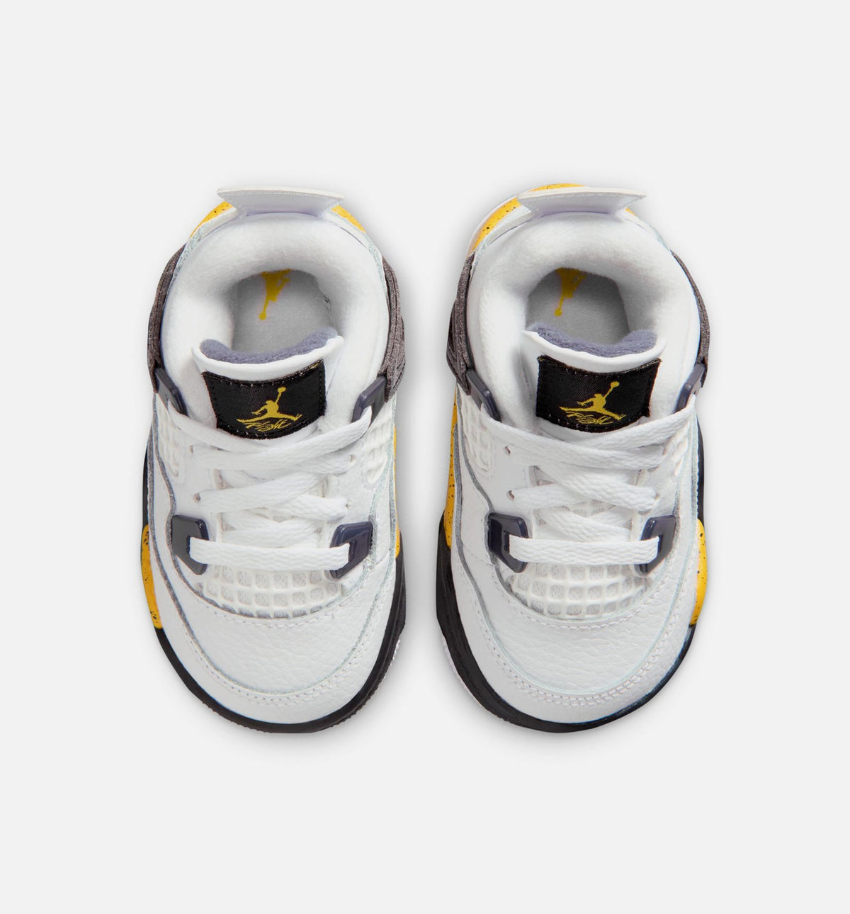 Air Jordan 4 Retro Rare Air Tour Yellow Infant & Toddler Sneakers - White / Dark Blue Grey / Black / Tour Yellow