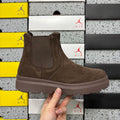 UGG Chelsea Boot – Suede Pull-On Ankle Boot with Elastic Gusset & Chunky Lug Platform Sole in Chocolate
