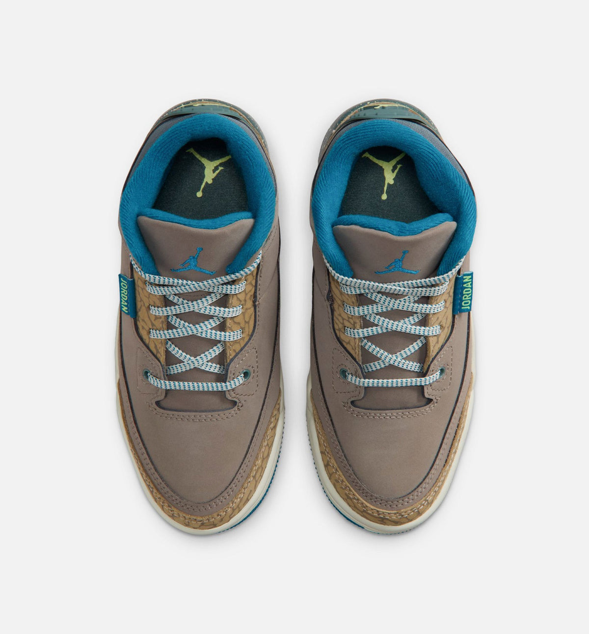 Air Jordan 3 Retro Olive Grey Preschool Lifestyle Shoes - Olive Grey/Abyss Green/Khaki/Sea Glass