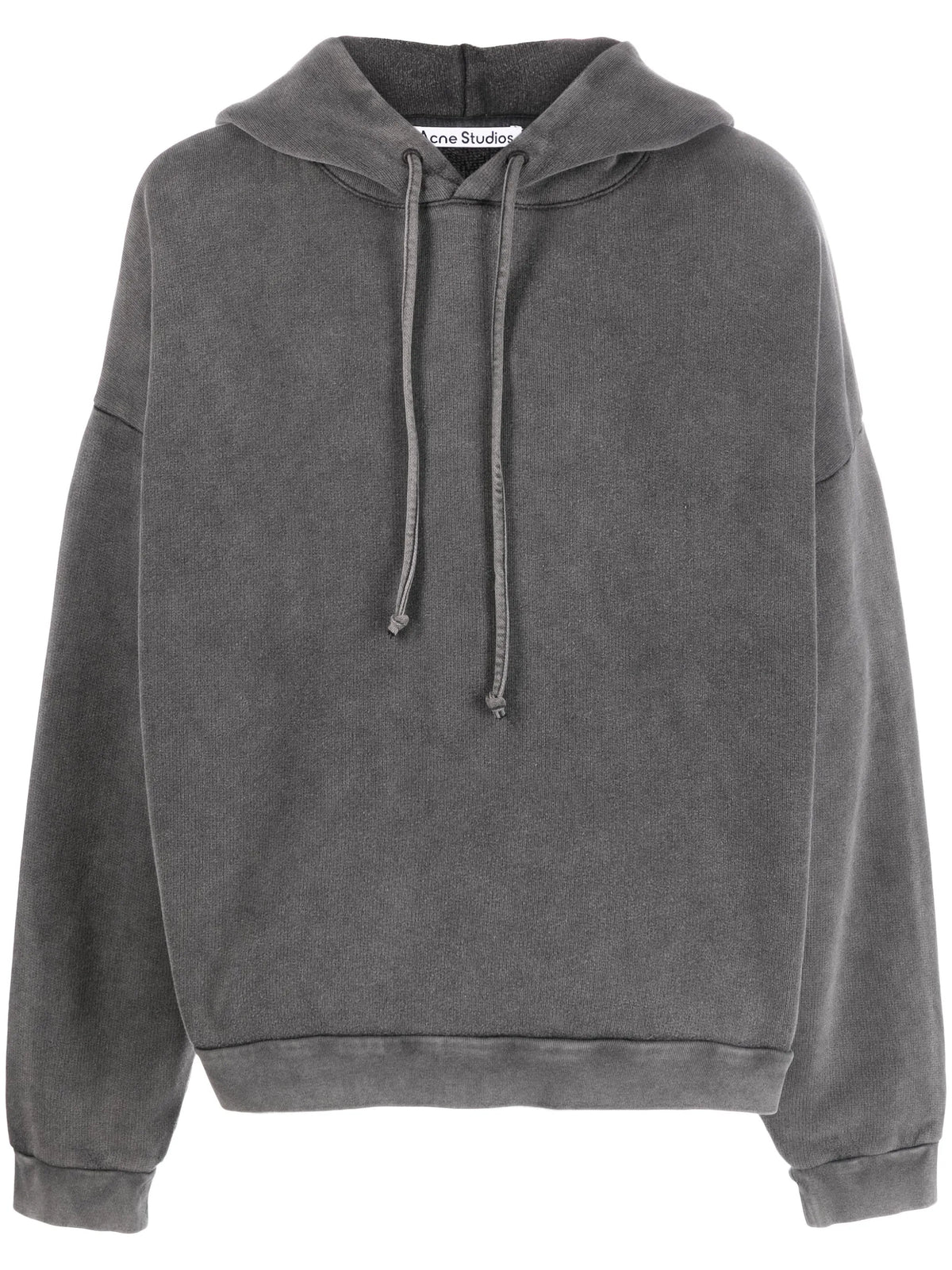 Acne Studios Logo Patch Hoodie in Faded Black