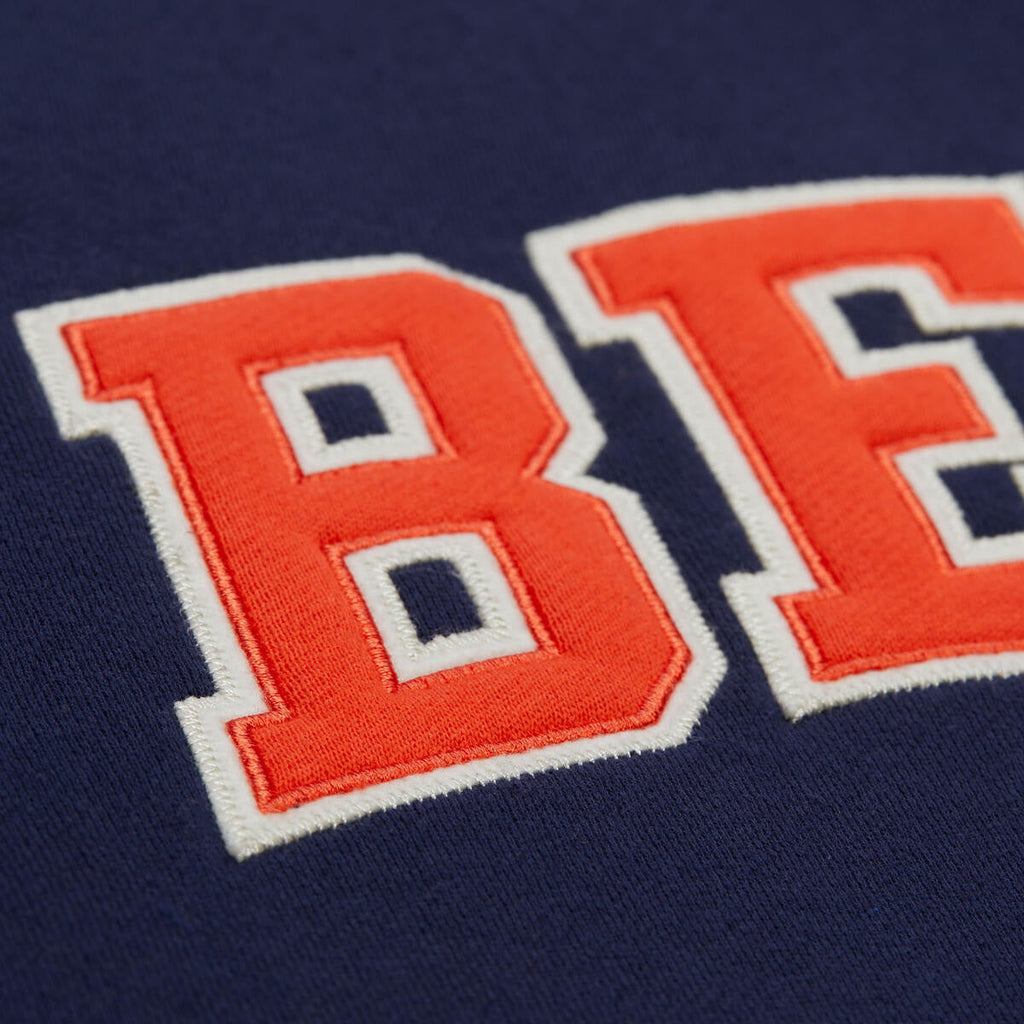 M&N NFL Vintage Logo Chicago Bears Courtside Fleece Button Front Hoodie