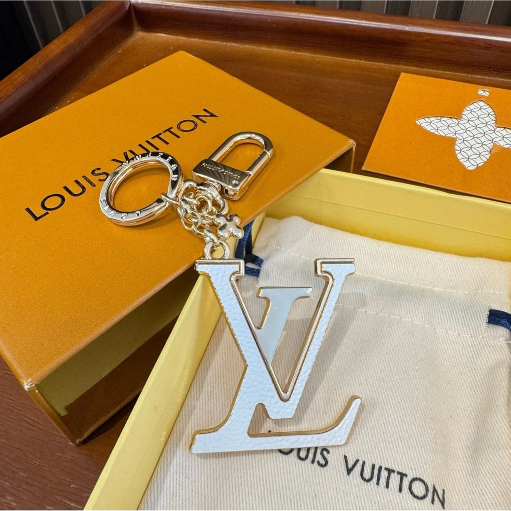 Louis Vuitton Brass Flower Bag Charm Keychain