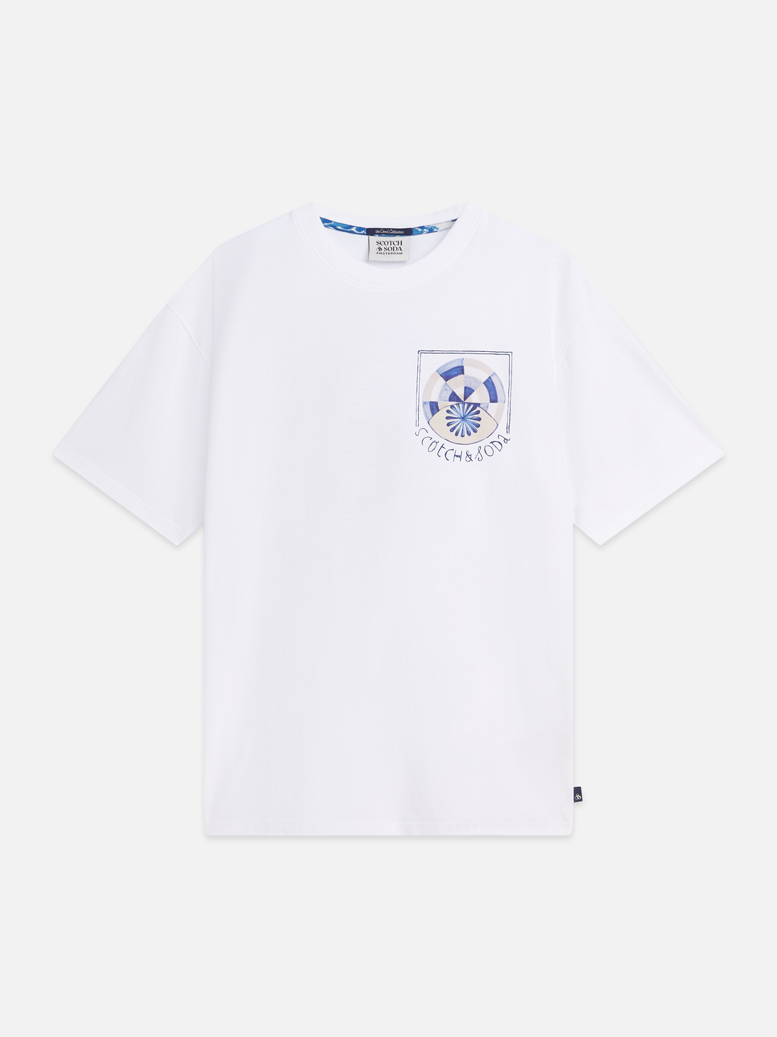 Scotch & Soda Front and Back Artwork Regular-Fit Tee
