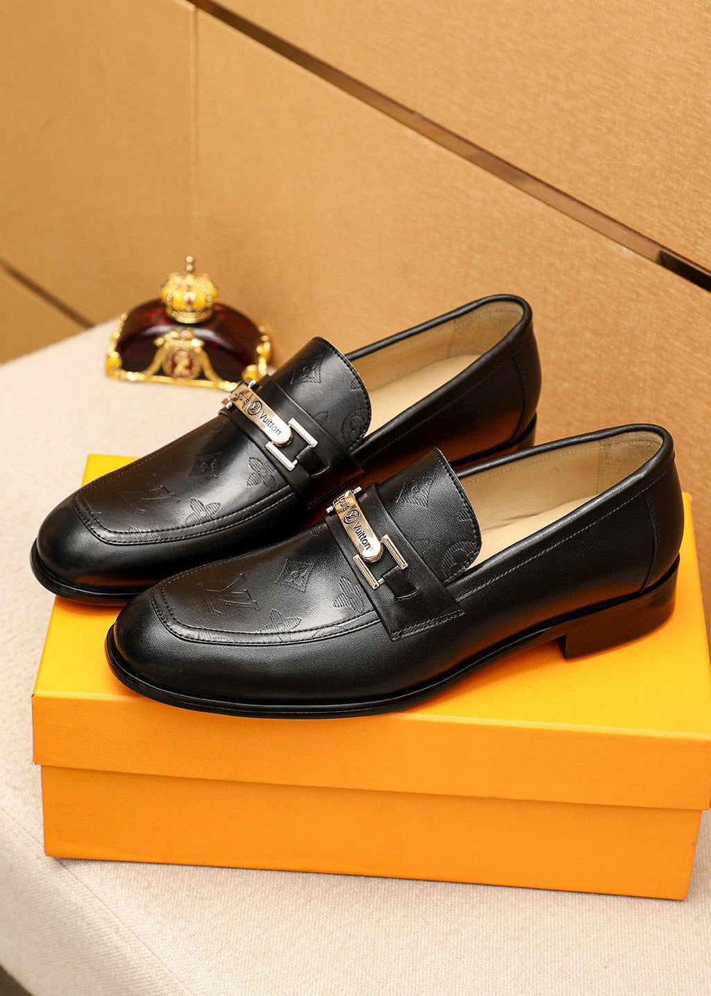 Louis Vuitton Black Bar Loafers