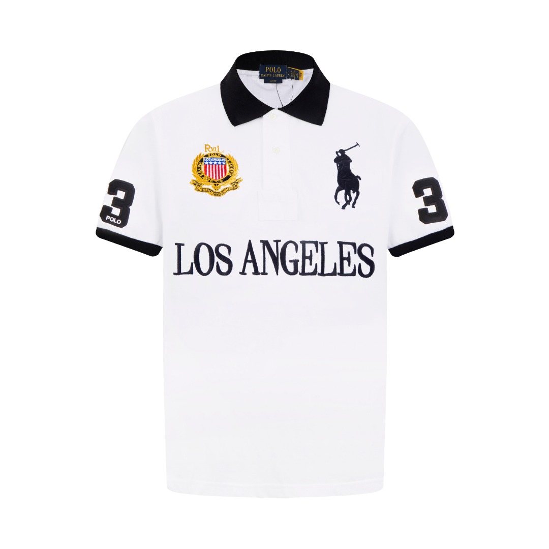 Ralph Lauren Los Angeles Contrast-Trim Polo Shirt