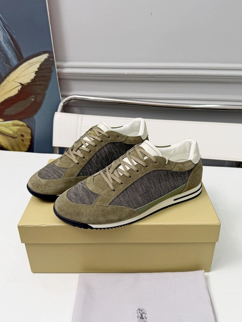 Brunello Cucinelli Low-Top Lace-Up Sneakers - Padded Collar