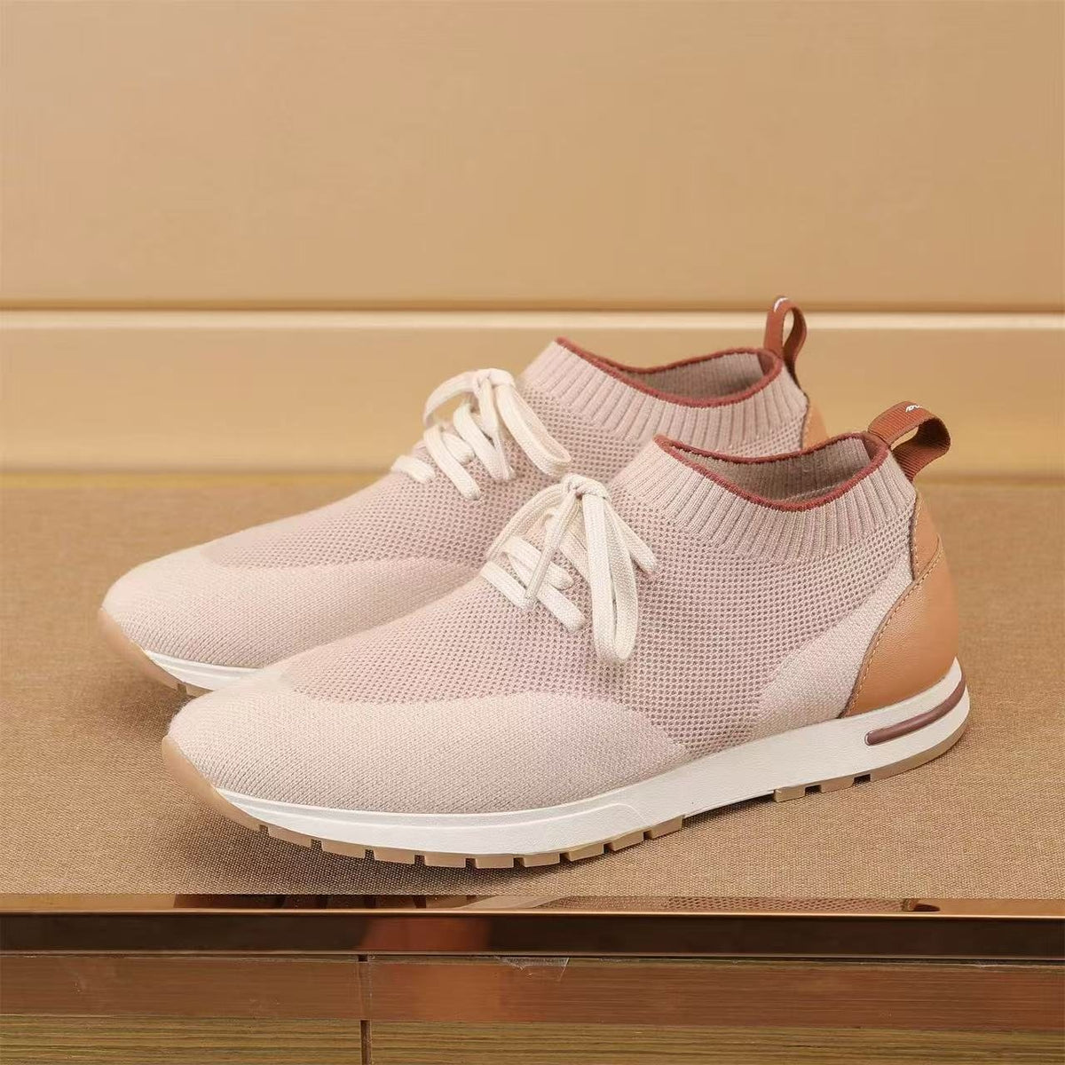 Loro Piana Men's Flexy Walk Knit Sneakers