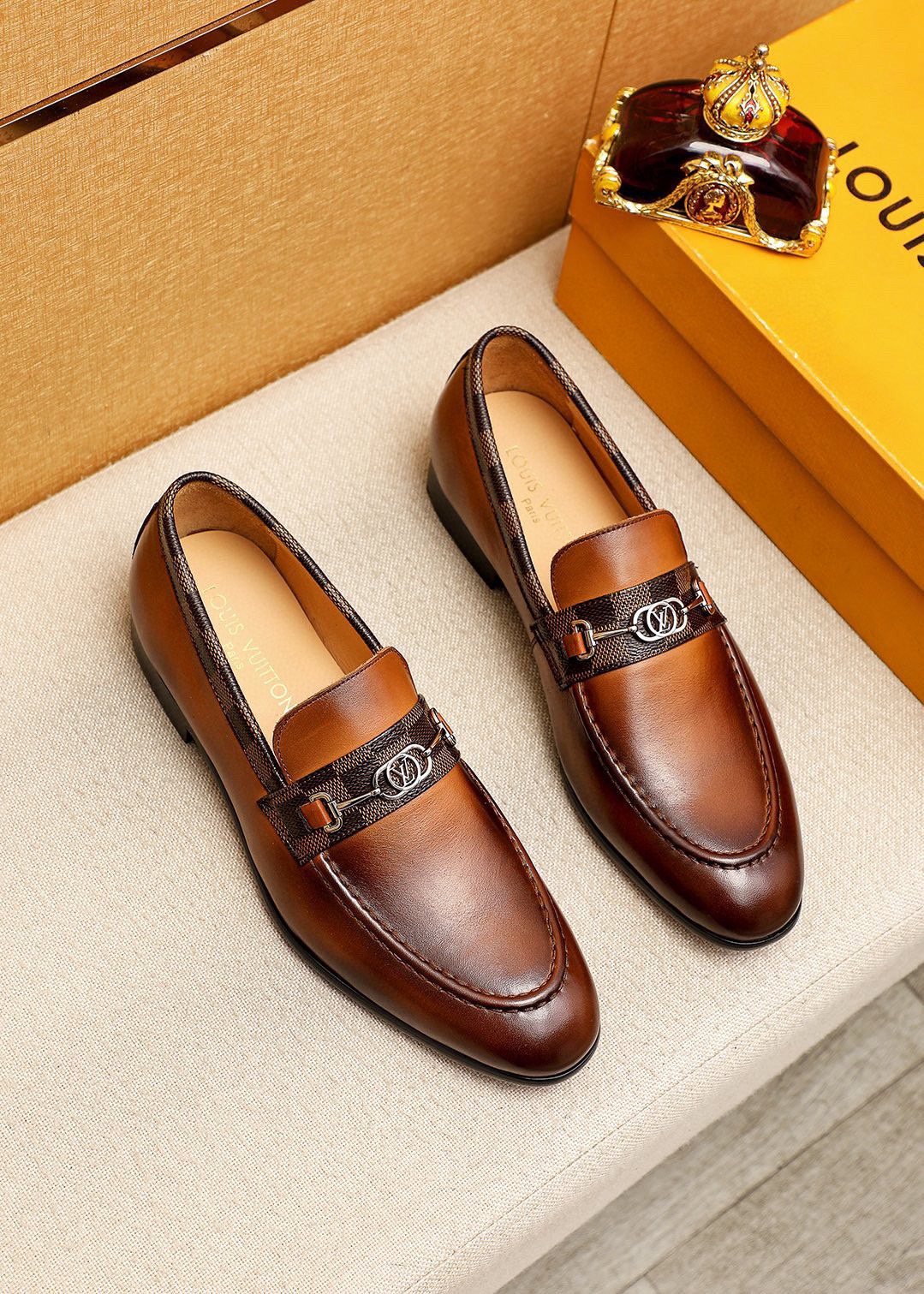 Louis Vuitton Metal Buckle Loafers