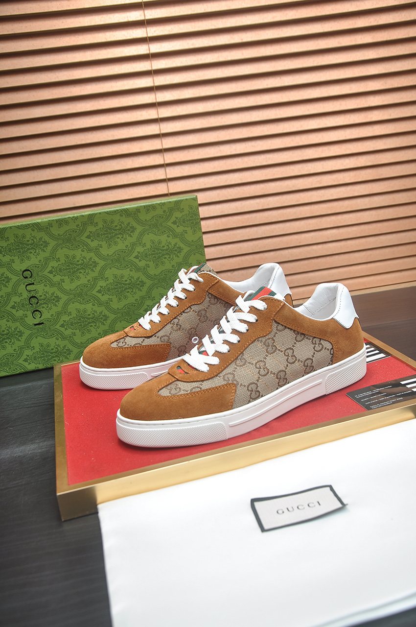 Gucci Men's Patterned Low-Top Sneakers