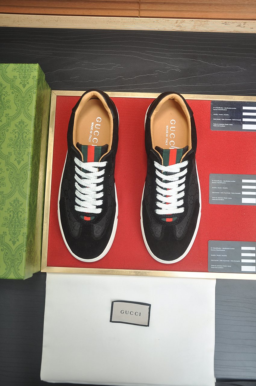 Gucci Men's Patterned Low-Top Sneakers