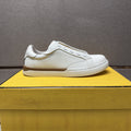 Fendi Brown-Gold Accent Slip-On Sneakers