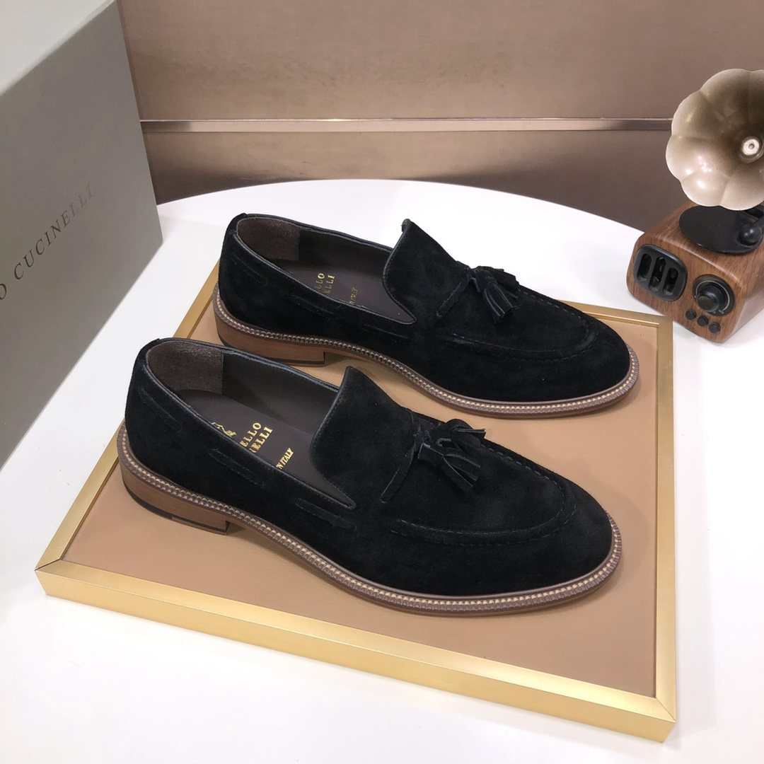 Brunello Cucinelli Men's Tassel Loafers - Rubber Sole