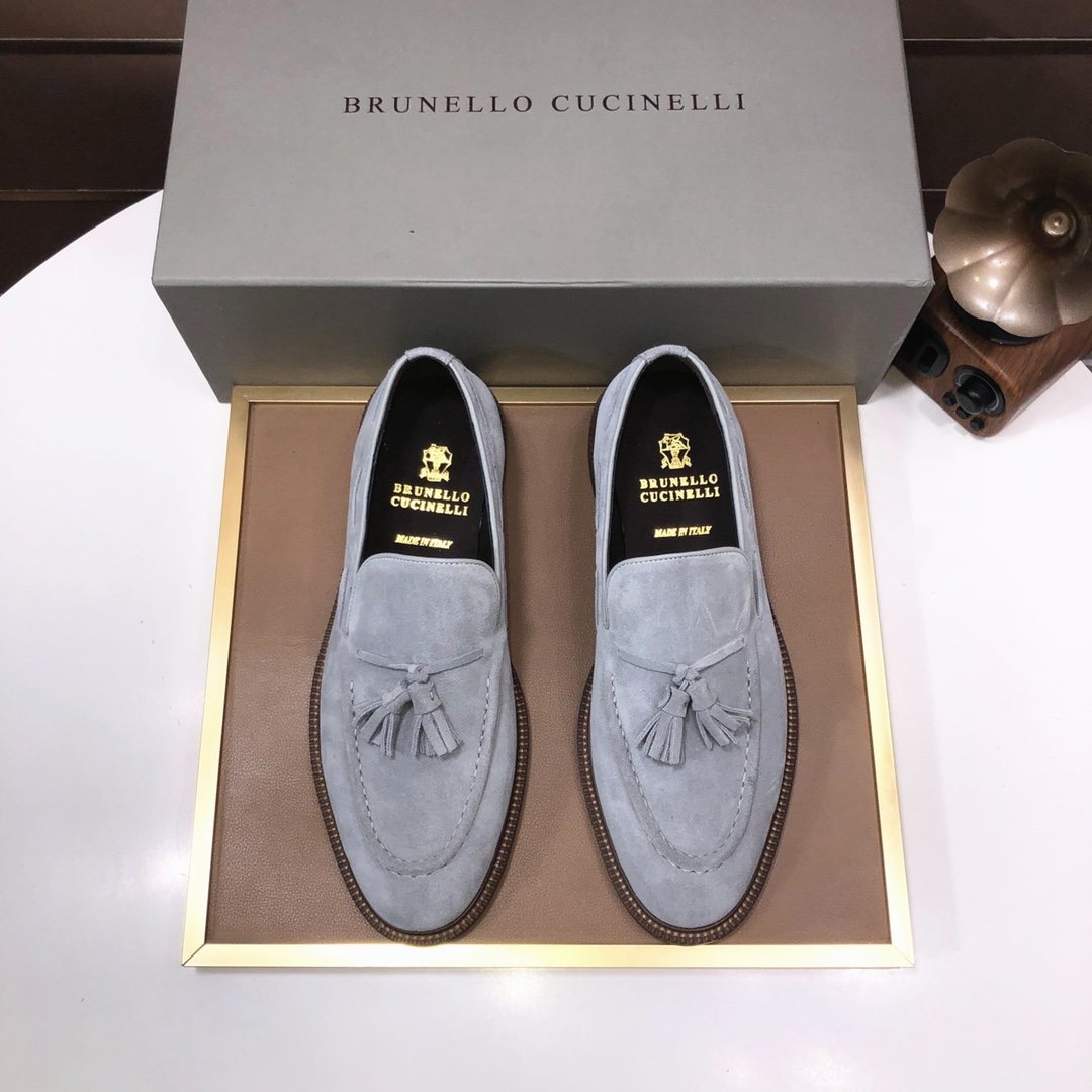 Brunello Cucinelli Men's Tassel Loafers - Rubber Sole