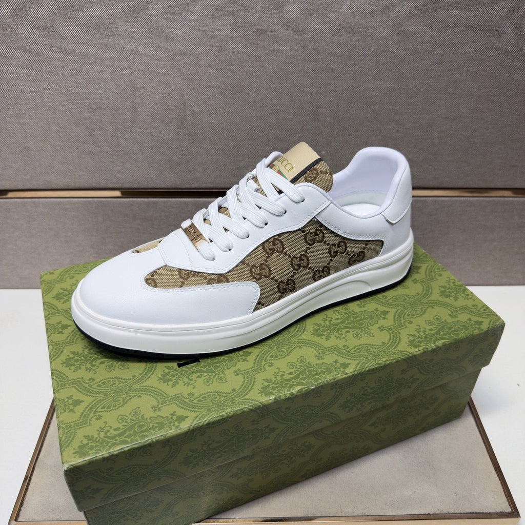 Gucci Men's Patterned-Panel Sneakers