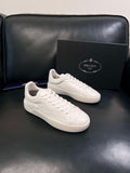 Prada Low-Top Leather Sneakers