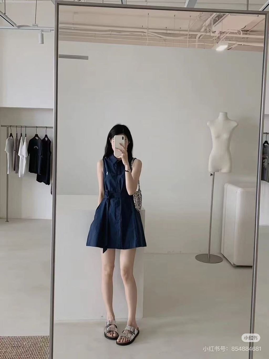 Ralph Lauren Belted Sleeveless Shirt Dress